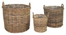 Laura Cylinder Basket -F- Natural S3 D31/45H35/45