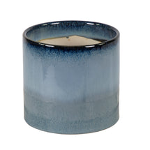 Yall Glazed Cylinder  Blue D13.5H13.5