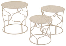 Mozart Side Table Round S3 Ivory D30/40H30/40